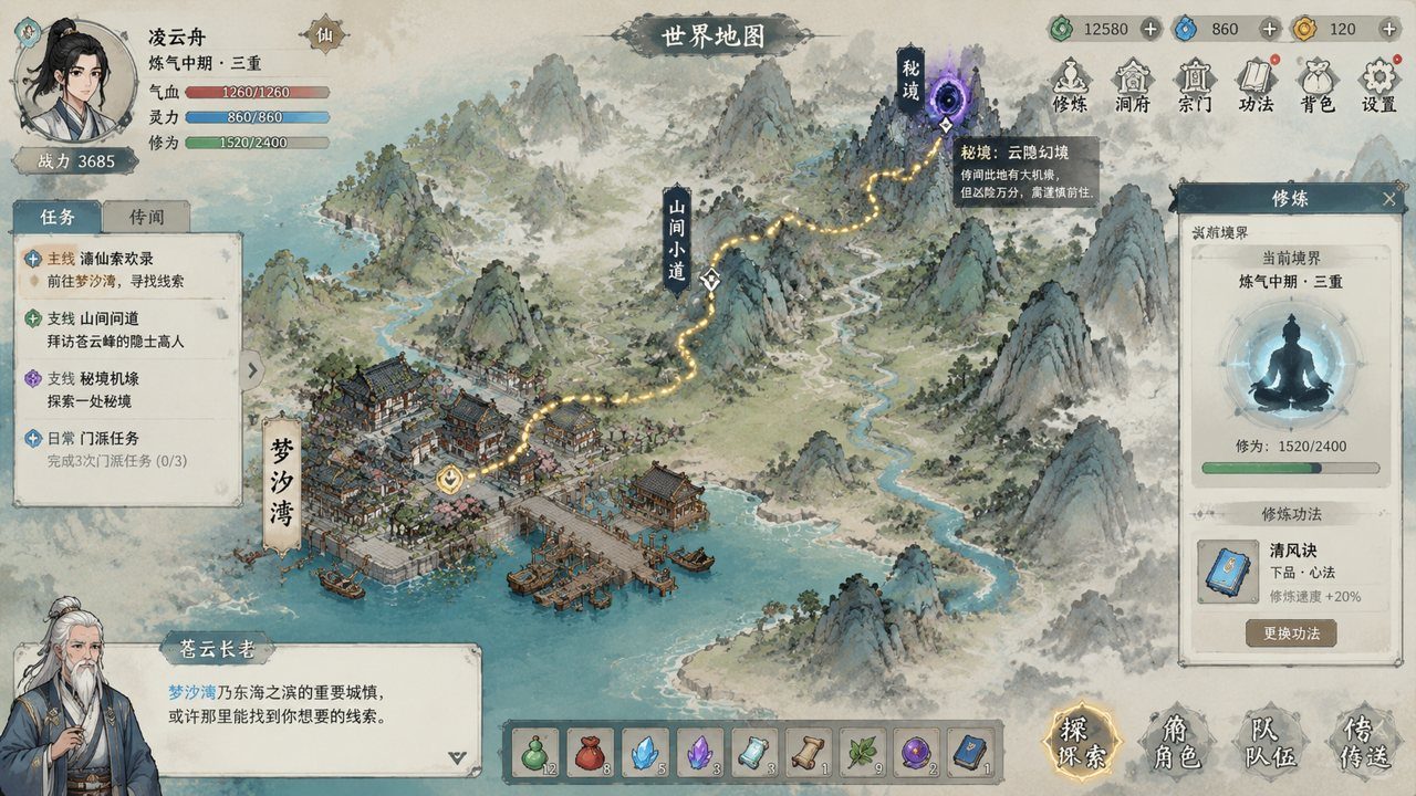谪仙索欢录 角色路线 详情图 3
