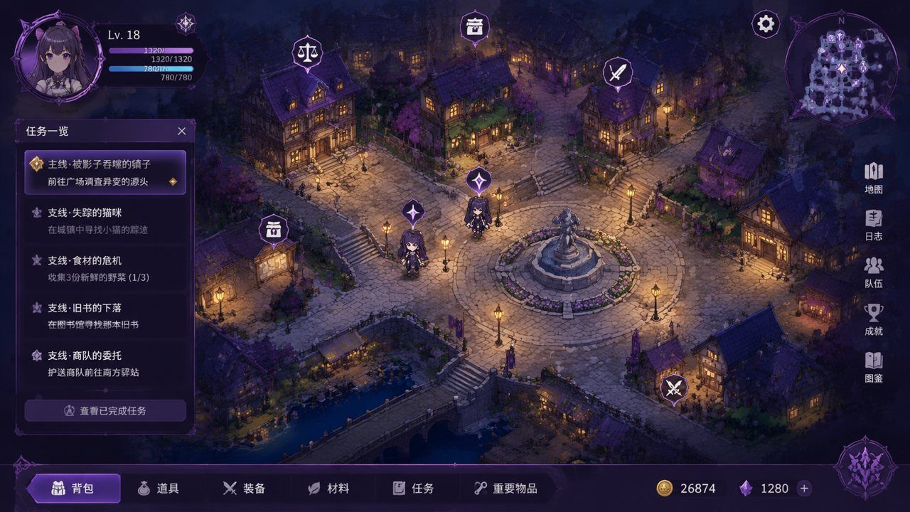 光与影的二重身 角色路线 预览图 1